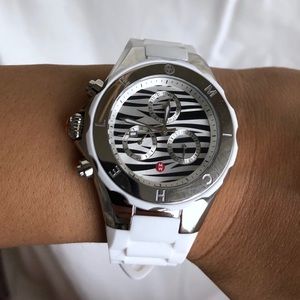 MICHELE Tahitian Jelly Bean Zebra Print Watch